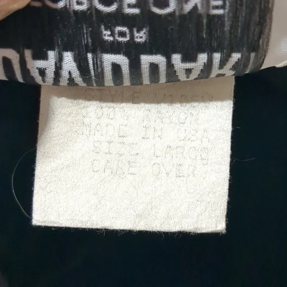 Vintage David Dart Neiman Marcus black Velvet Women's Jacket Size L - Picture 10 of 10